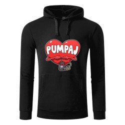 PUMPAJ duks kapuljača crveno srce latinica